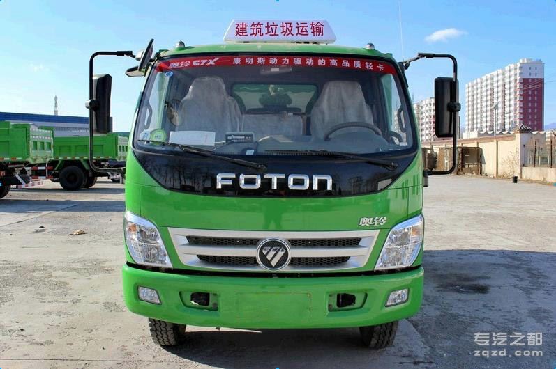 > 福田 奥铃ctx 154马力 4x2 自卸车(新型渣土车)(bzd3110bjkms)