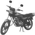 照片粤华牌YH125-4型两轮摩托车