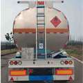 后部照片陕汽牌SHN9400GRYP440型铝合金易燃液体罐式运输半挂车