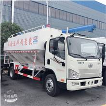 国六解放J6F12方6吨散装饲料车养殖专用车
