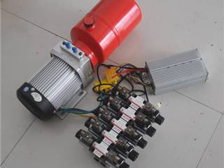 48V-1.5KW-5组电磁阀专用车液压动力单元