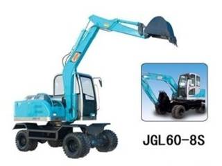 供应劲工小型轮胎式挖掘机-国产挖掘机-JG608S小型挖掘机