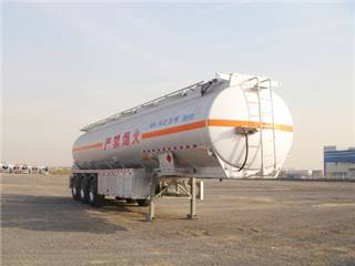 供应铝合金易燃液体罐式运输半挂车