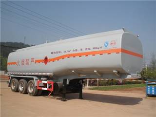 岷江牌YZQ9400GRY型易燃液体罐式运输半挂车