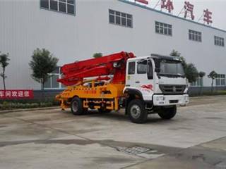 华通牌HCQ5161THBZ型混凝土泵车