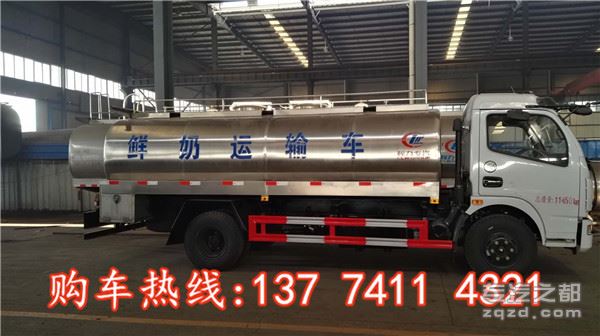 东风大多利卡8吨牛奶运输车价格  8方奶罐车厂家报价