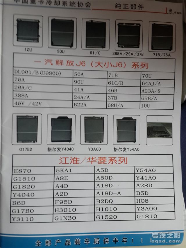 二汽东风天锦 1301010-KM6E0水箱散热器