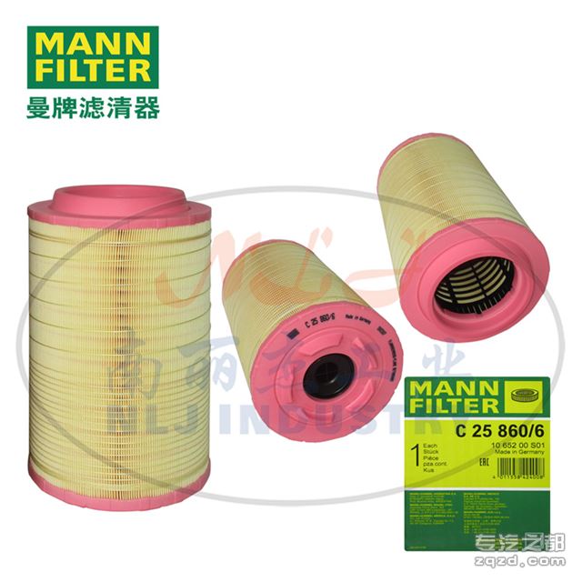 MANN-FILTER(曼牌滤清器)空气滤清器滤芯C25860/6