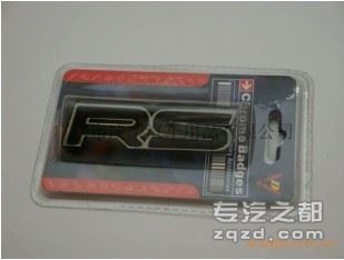 RS改装车标-RS英文标-3D立体车标-中网标