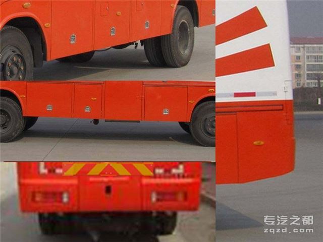 陕汽通力牌STL5100TSJ型试井车-侧后防护