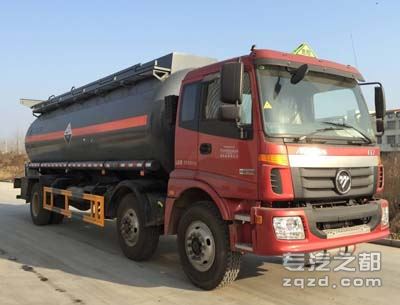 楚风牌HQG5250GFW4BJ型腐蚀性物品罐式运输车-图片1