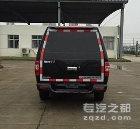 骐铃牌JML5021XXYA3G型厢式运输车-后部图片