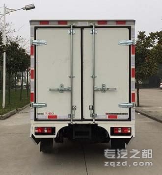 骐铃牌JML5032XXYA3N型厢式运输车-后部图片