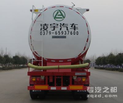 凌宇牌CLY9401GFL7型低密度粉粒物料运输半挂车-后部图片