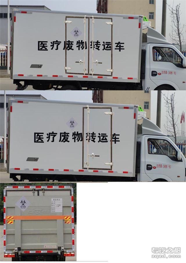 楚韵牌EZW5033XYY6型医疗废物转运车-图片3