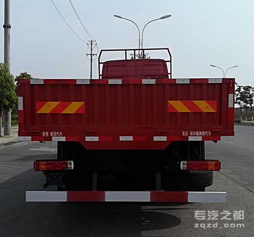 欧曼牌BJ1319Y6JRL-01型载货汽车-后部图片