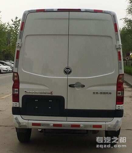 福田牌BJ5048XXY-L6型厢式运输车-后部图片