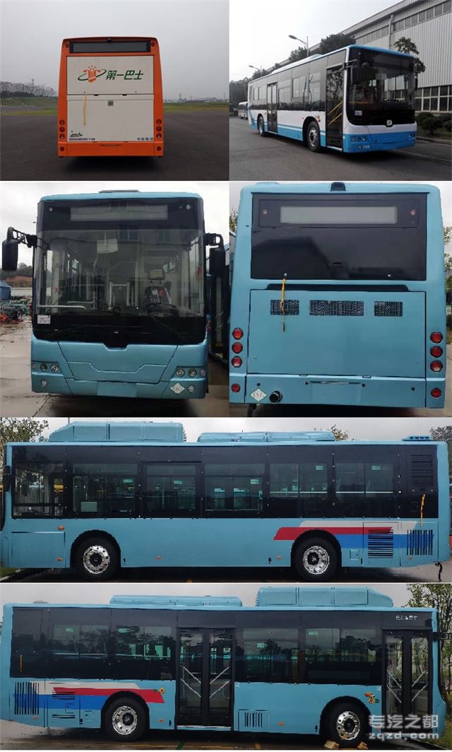 中国中车牌TEG6106EHEVN12型插电式混合动力城市客车-图片3