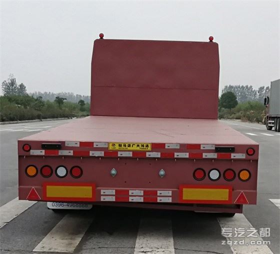 广大鸿远牌GHY9180K型中置轴挂车-后部图片