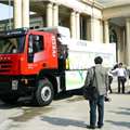 红岩杰狮垃圾车参加上海国际清洁专用设备技术展