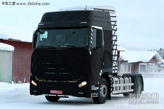 谍照曝光 现代新重型卡车欧洲冬季测试