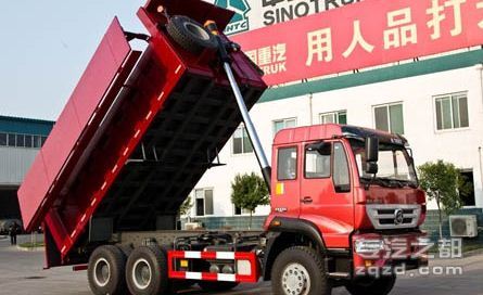 针对中国市场 HOWO M5G加盖自卸车亮相