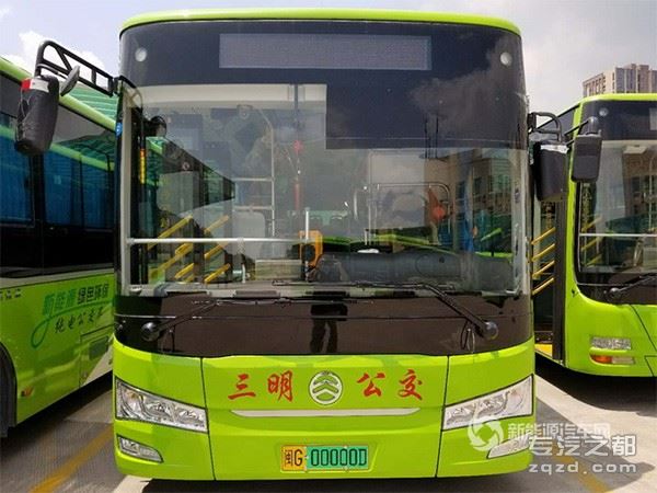福建：新能源公交车获得三明首张新能源汽车牌照