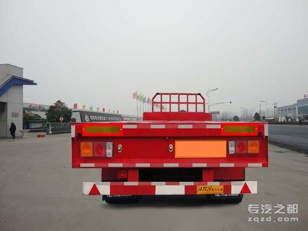 华威驰乐牌SGZ9400TPB型平板运输半挂车