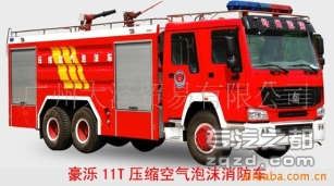 供应豪泺ZZ1257N4341W/ZZ1257N4347C泡沫消防车