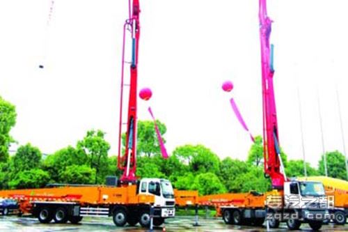 华东地区最长臂泵车进驻苏州 