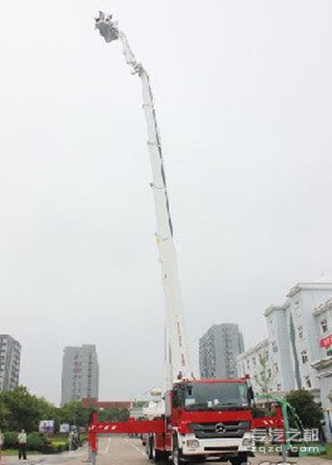 55米登高平台消防车落户宁波消防