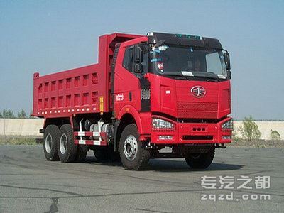 供应解放 J6 6×4(后双桥) 314-367马力 平头柴油自卸汽车