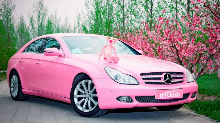 粉色系列之粉红豹去旅行 M.Benz CLS300
